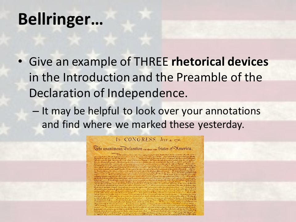 Declaration of independence literary analysis